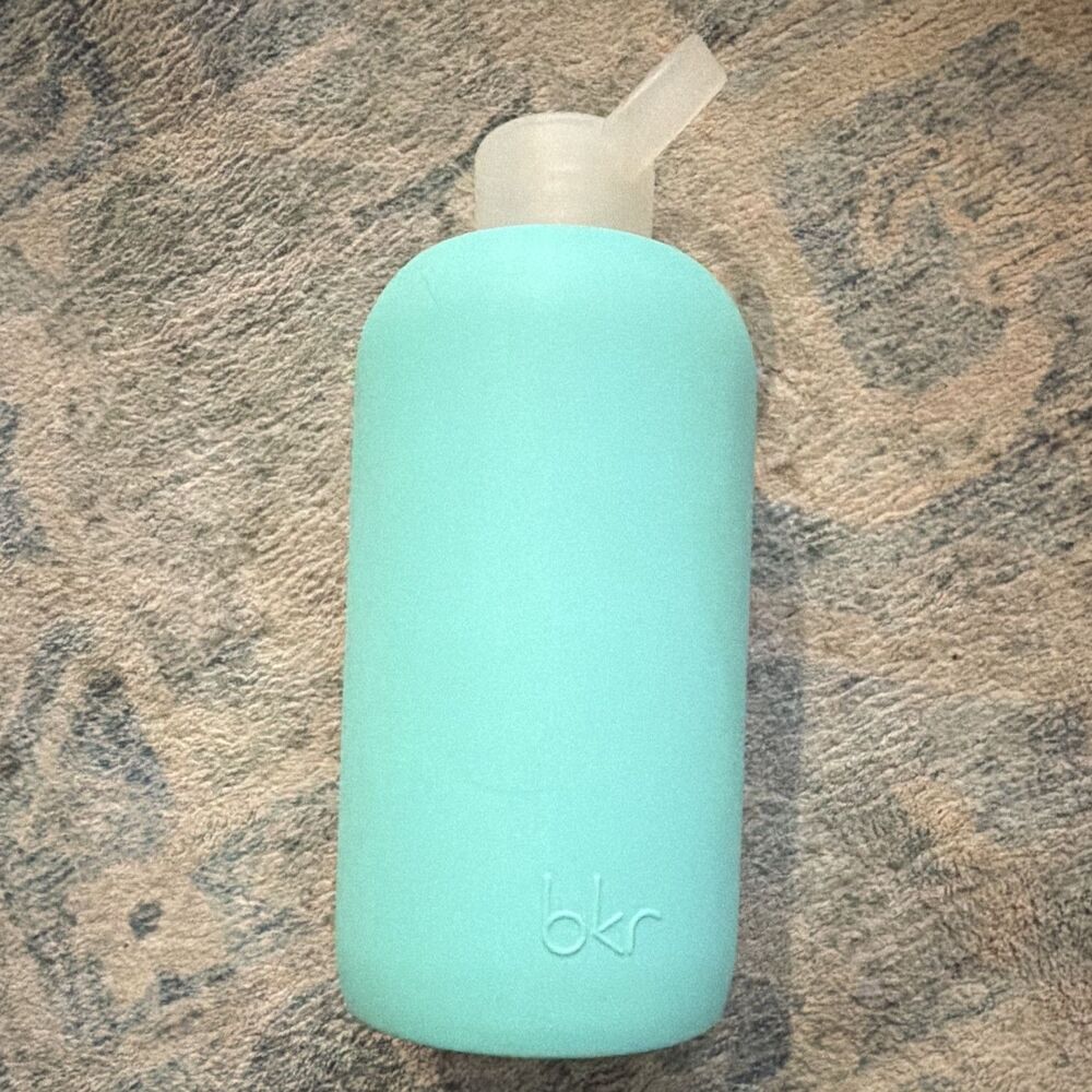 BKR Gramercy Water Bottle w/ Silicone Sleeve, Screw-On Lid 32 oz
